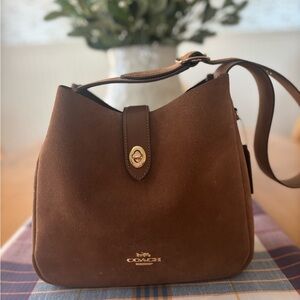Coach Tan Suede Shoulder Bag